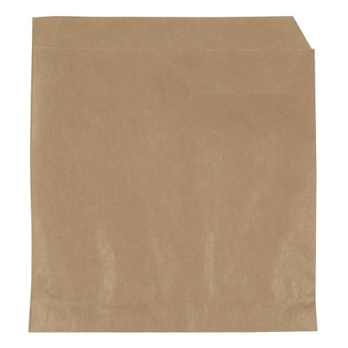 [10006] Lille burgerlomme, 14x14 cm, 40 g/m2, brun, greaseproof, (1000 stk.)