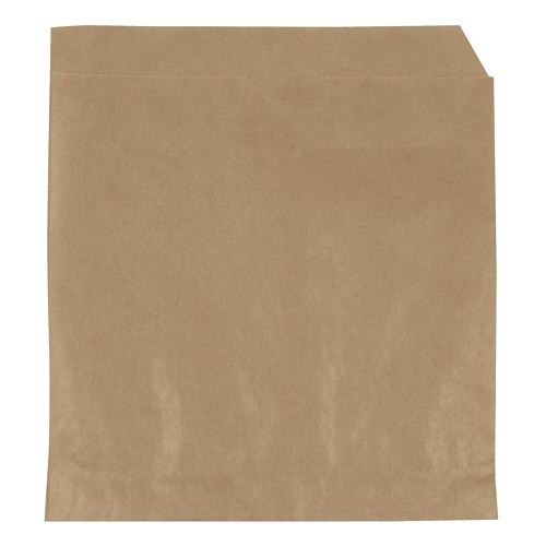 [10006] Lille burgerlomme, 14x14 cm, 40 g/m2, brun, greaseproof, (1000 stk.)
