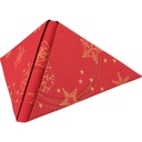 Middagsserviet, Dunilin, 40x40cm, "Star Shine Red", Duni, (225 stk.)