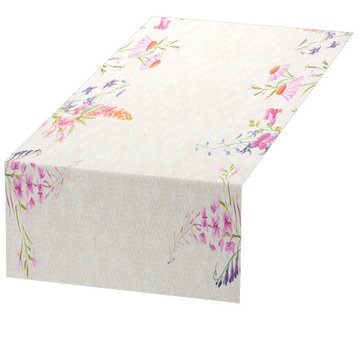 Dug, bordløbere, Tete-A-Tet, Dunicel, 0,4x24m, Floret, Duni, (4 stk.)