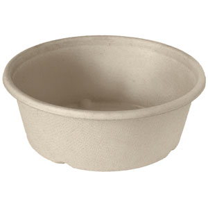 Skål, "Classic",  bagasse/PBAT brun, 600ml, Duni, (480 stk.)
