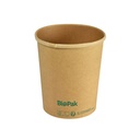 Portionsbæger, "Ronda", slim, pap/PLA, brun, 950ml, Duni, (525 stk.)
