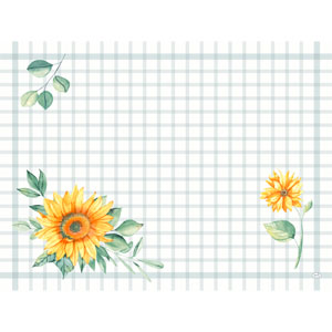 Dækkeserviet, Dunicel, 30x40cm, "Sunflower day", Duni, (500 stk.)