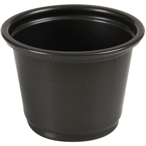 [10875] Dressingbæger, 30 ml, 3,3cm, Ø4,5cm, sort, PP, tilhørende 10359, (5000 stk.)