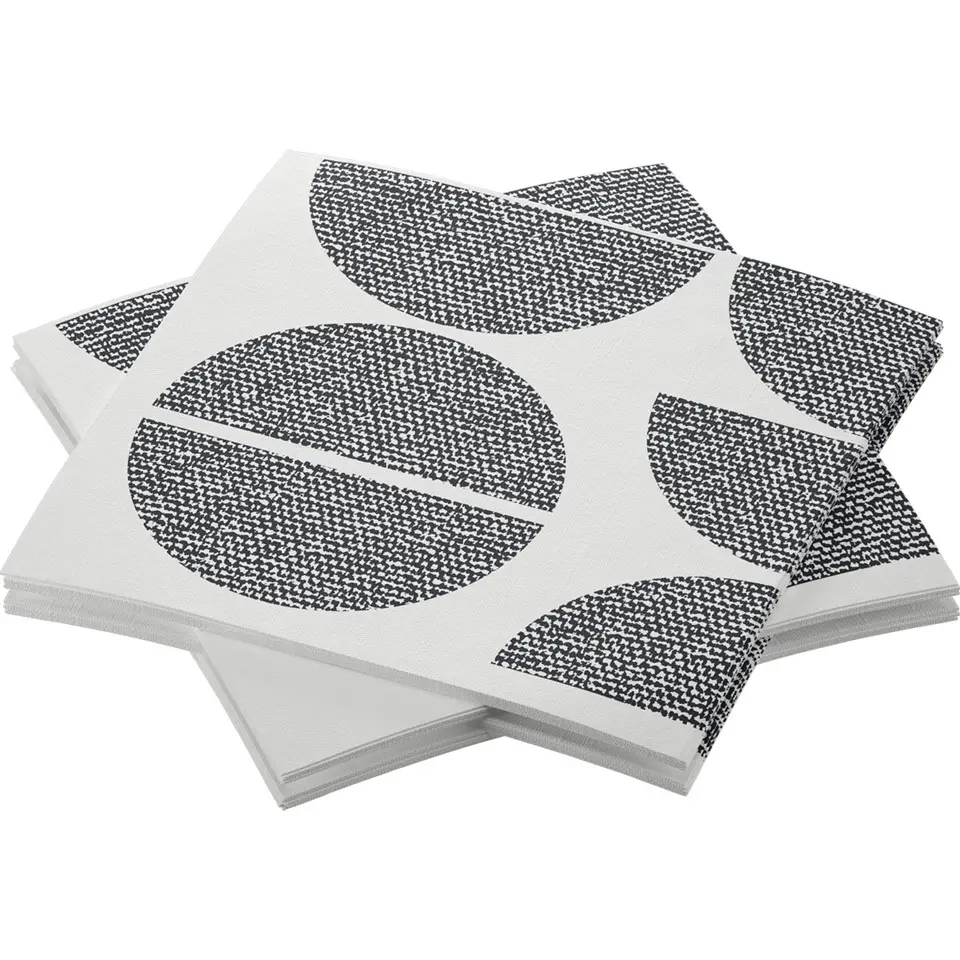 [16455] Serviet, Dunisoft, 20x20cm, "Shapes", Duni, (2880 stk.)