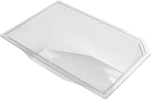 Bakke, "Polardeli", RPET, transparent, 1-rums, mellem, Duni, (576 stk.)