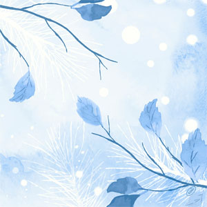 Serviet, Dunisoft, 40x40cm, "Frosted Winter, Duni, (360 stk.)