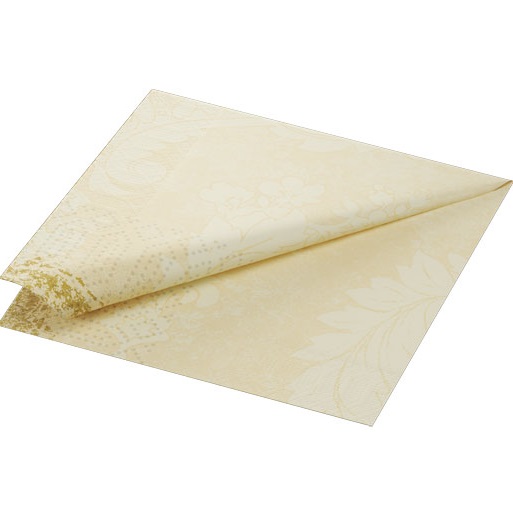 Middagsserviet, 3-lags, 40x40cm, Royal creme, Duni, (1000 stk.)