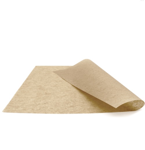 Wrappingpapir, 30x45cm, greaseproof, tåler varme, (500 ark)