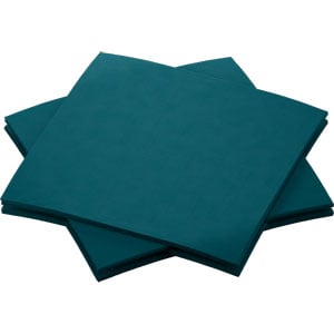 [16523] Serviet, bio, Dunisoft, 20x20cm, "Ocean Teal", Duni, (2880 stk.)