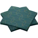 Serviet, Dunisoft, 20x20cm, "Golden Deco", Duni, (2880 stk.)