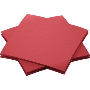 [16552] Serviet, bio, Dunisoft, 20x20cm, bordeaux, Duni, (2880 stk.)
