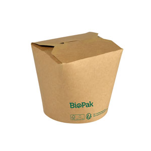 Skål, "Ronda", fold, pap/PLA, brun, 750ml, Duni, (650 stk.)