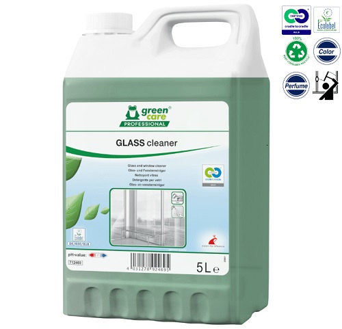 Glasrens, Green Care Professional GLASS Cleaner, 5 l, med farve og parfume, (1 stk.)