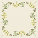 Stikdug, Dunicel, 84x84cm, "Green Umbles", Duni, (100 stk.)