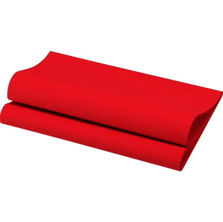 [10893] Middagsserviet, 1/4 fold, 40x40cm, rød, airlaid, (600 stk.)
