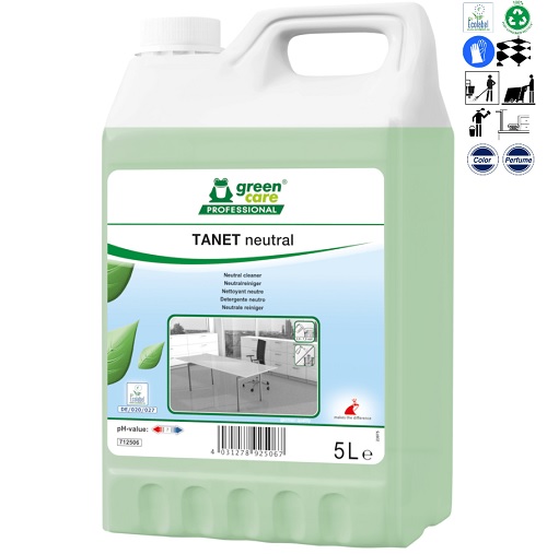 [10895] Universalrengøring, Green Care Professional TANET Neutral, 5 l, med farve og parfume, (1 stk.)