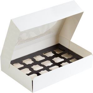 Catering transport boks, "Amuse-bouche", Karton, PET, lamineret, 360x250x80mm, Duni, (100 stk.)