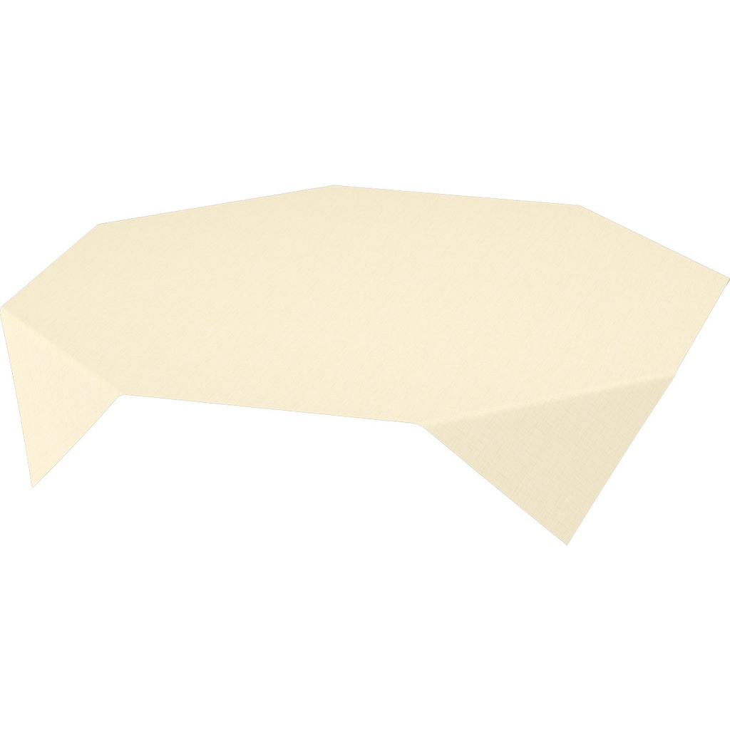 [16706] Bordbetræk, Dunisoft, 84x84cm, Linnea creme, Duni, (100 stk.)