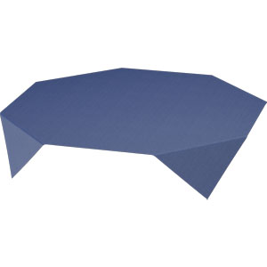 [16712] Bordbetræk, Dunisoft, 84x84cm, "Linnea Dark Blue", Duni, (100 stk.)