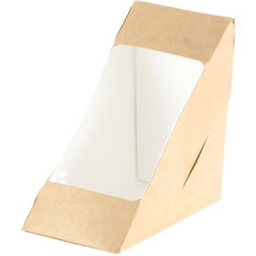 [16718] Sandwichboks, pap/PLA, plads til to, 175x75x90mm, Duni, (650 stk.)