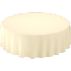 [16731] Borddug, Evolin, Ø240cm, rund, creme, Duni, (10 stk.)