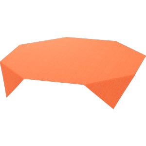 [16733] Bordbetræk, Dunisoft, 84x84cm, "Linnea Sun Orange", Duni, (100 stk.)