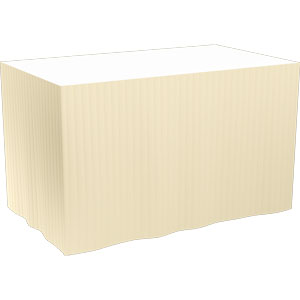 [16752] Bordskørte, Dunicel, 0,72x4m, creme, Duni, (5 stk.)