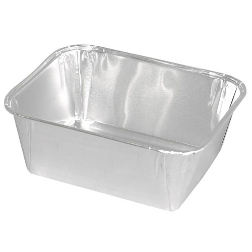 [10920] Alubakke, 340 ml, 11,8x9,8x4,3cm, aluminium, rektangulær, smooth wall, (100 stk.)