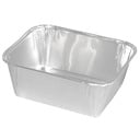 Alubakke, 340 ml, 11,8x9,8x4,3cm, aluminium, rektangulær, smooth wall, (100 stk.)