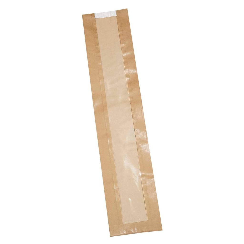 Flutespose med rude,14/4x66,5cm, 100% Papir, Brun, 40gsm, (500 stk.)