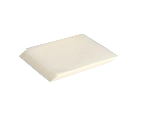 [10934] Mellemlægspapir, 14,5x12cm, bleget, papir/virgin, 10 pakker á 500 ark, (5000 ark.)