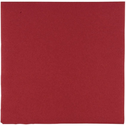 Middagsserviet, 1/4 fold, 40x40cm, bordeaux, airlaid, (600 stk.)