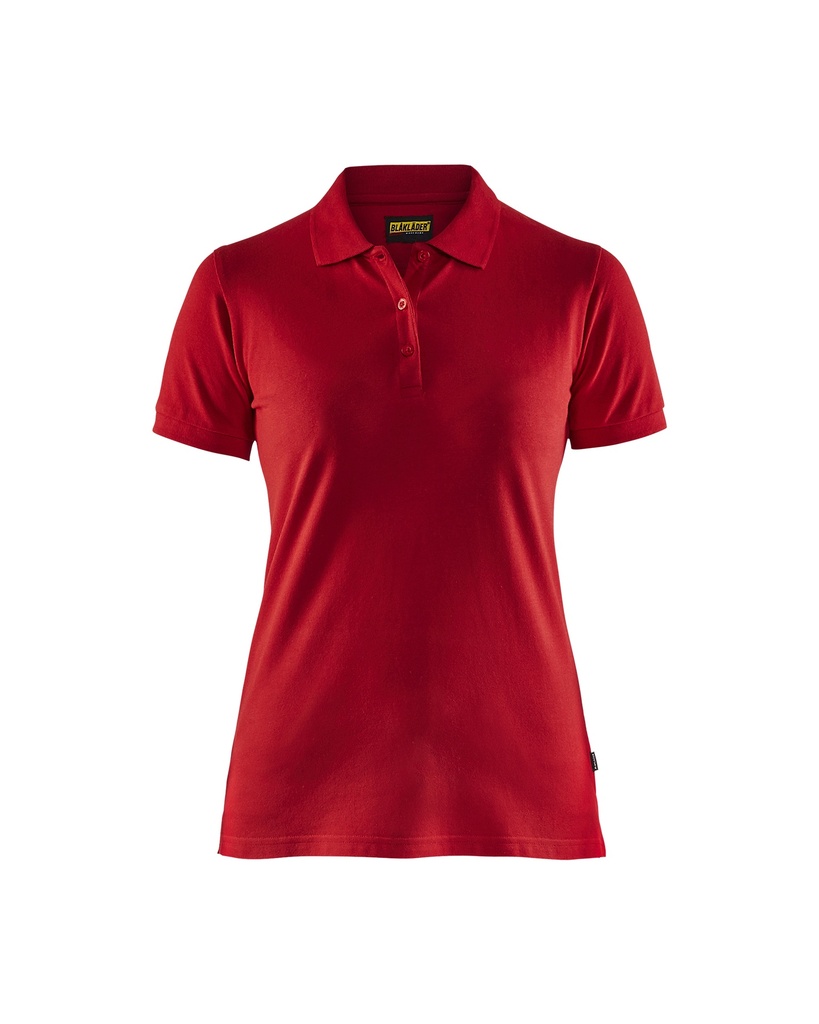 [17510-XS] Dame Poloshirt, i farven Rød, Blåkläder, (1 stk.) (XS)