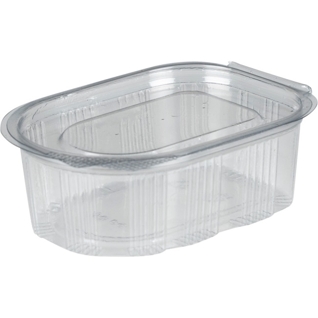 Portionsbæger, 50 ml, klar, RPET, med hængslet låg, (1000 stk.)