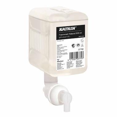 Skumsæbe, 500ml, Katrin 37780, natural, uden farve og parfume, (12 stk.)