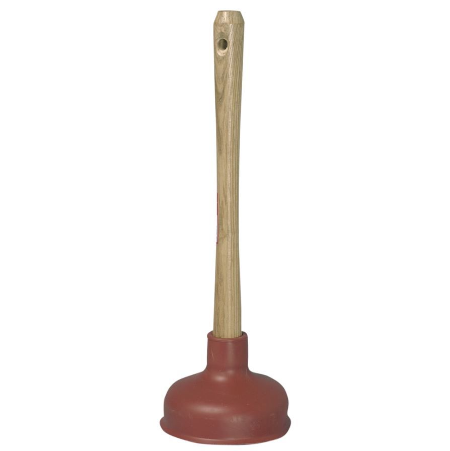 [10958] Svupper, Vaskesuger, 35cm, Ø13,8cm, brun, plast/træ, (1 stk.)