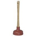 Svupper, Vaskesuger, 35cm, Ø13,8cm, brun, plast/træ, (1 stk.)