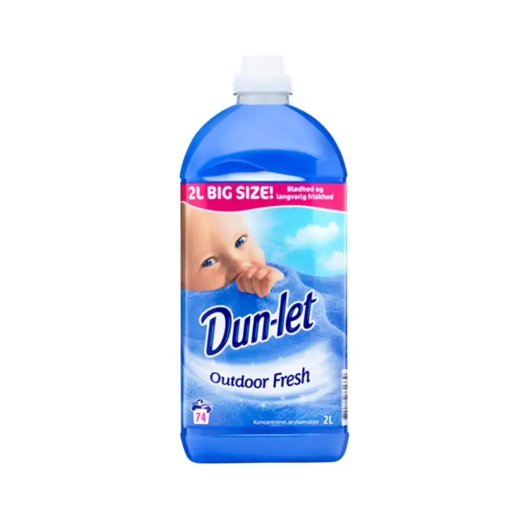 [10938] Skyllemiddel, Dun-let Outdoor Fresh, 2 l, med farve og parfume, (1 stk.)
