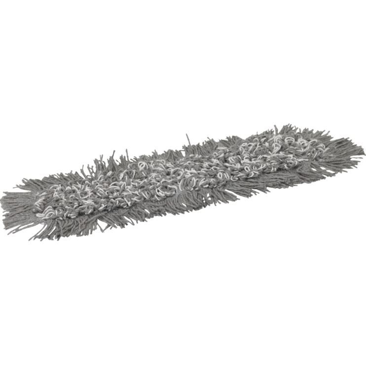 Fugtmoppe, grå, mikrofiber, 40 cm, med velcro, flergangs, (5 stk.)