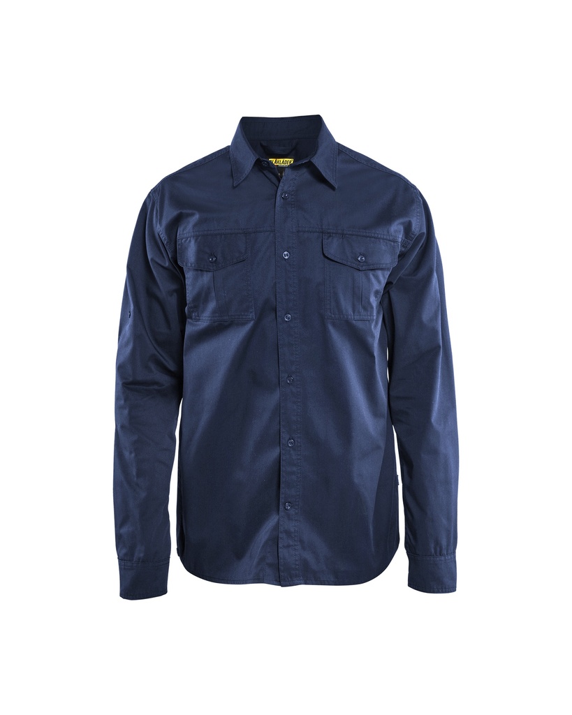 Twill Skjorte, Marineblå, Blåkläder, (1 stk.)