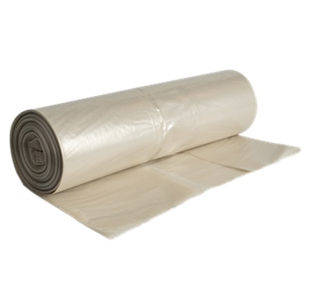 [17086] Containersække, 240 l, 65+50x140 cm, transparent, Genanvendt LDPE, 40 my, (10 rl á 10 stk, 100 stk.)