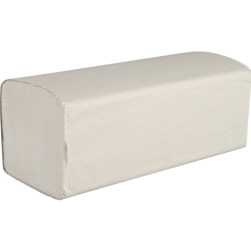 Håndklædeark, Excellent, 2-lags, V-fold, 21x25cm, 10,5 cm, hvid, 100% nyfiber (3.800 stk.)