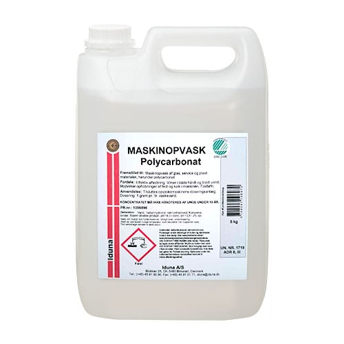 Maskinopvask til Polycarbonat, Svane, 5 l, uden klor, farve og parfume, (1 stk.)