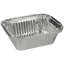 Alubakke, 14,6x12,1x4cm, 435 ml, aluminium, rektangulær, tilhørende 32175, (1000 stk.)