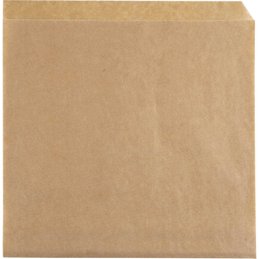 Burgerlomme, 19x19cm, brun, papir/PE, stor, (1000 stk.)