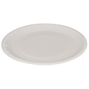 Paptallerken, Ø18cm, hvid, pap, kaolin coating, (1000 stk.)