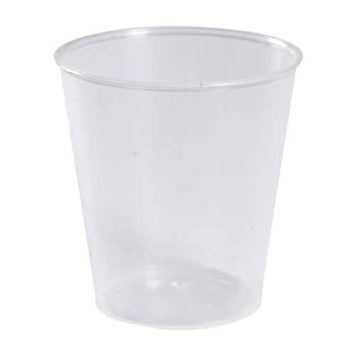 Flergangsshotglas, 4cm, Ø3,7cm, 20 ml / 2 cl, klar, PP, (1000 stk.)
