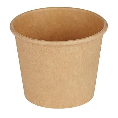Dressingbæger, 90ml, 3oz, Ø6,2x5,0cm, kraft, pap/PE, brun, (3000 stk.)