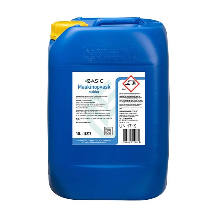 Maskinopvask med klor, GS-Basic, alusikker, 12kg/10-Liter (1 stk.)